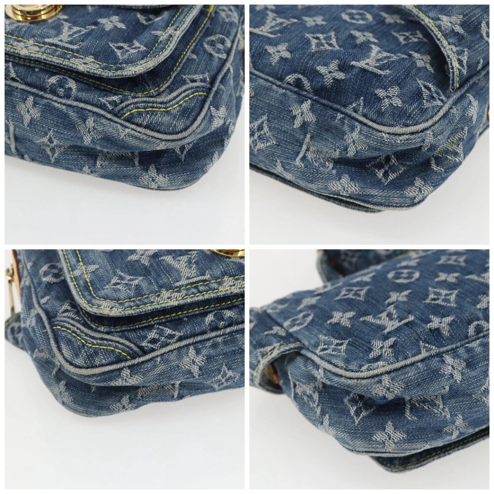 LOUIS VUITTON Monogram Denim Bum Bag Body Bag Blue M95347 LV Auth 158895SV - Picture 14 of 16